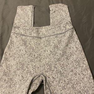 Gymshark Fleur Texture Leggings - Charcoal
